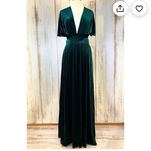 One Size, Velvet Maxi Dress from Etsy! NWOT